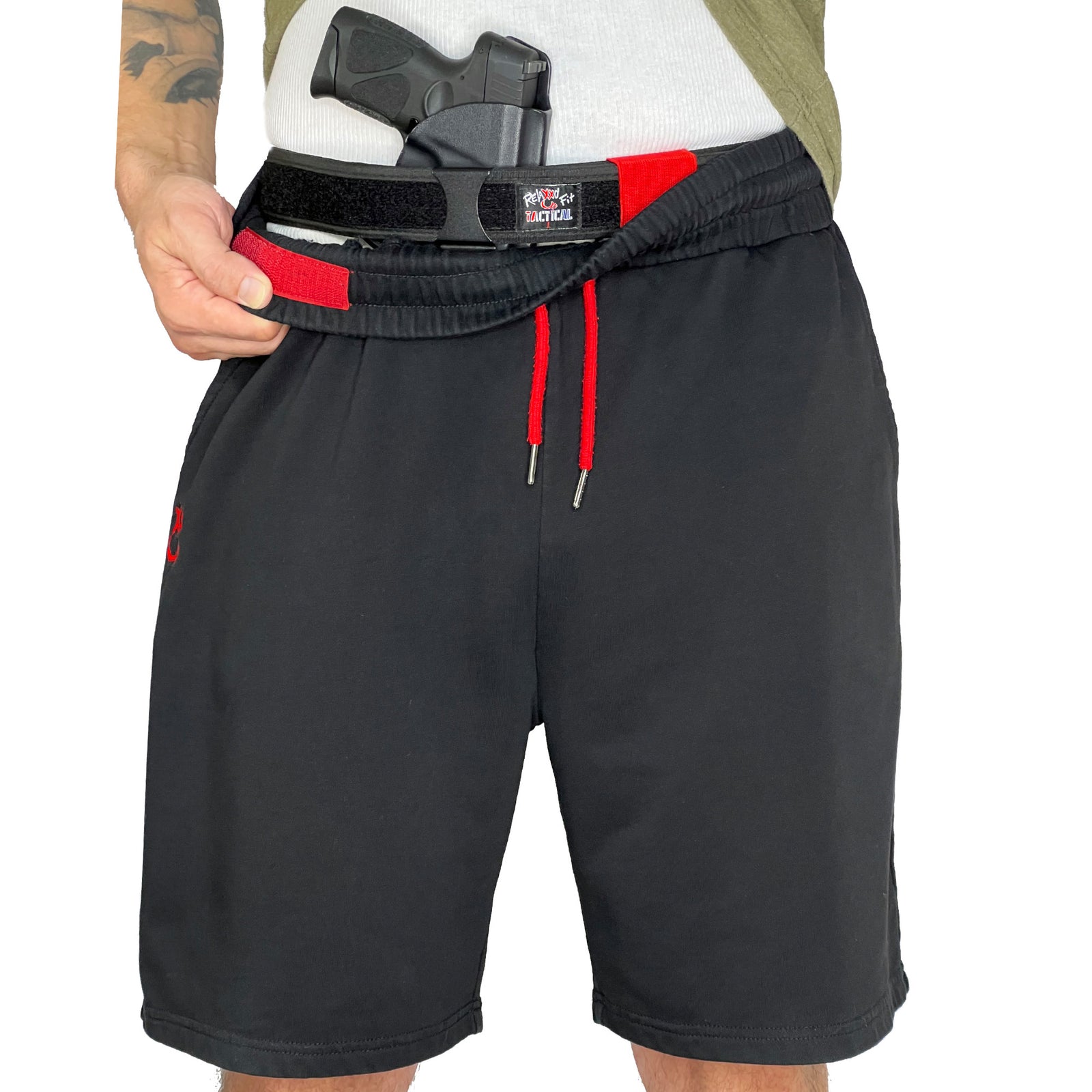 Concealed Carry Black Shorts - NightRider