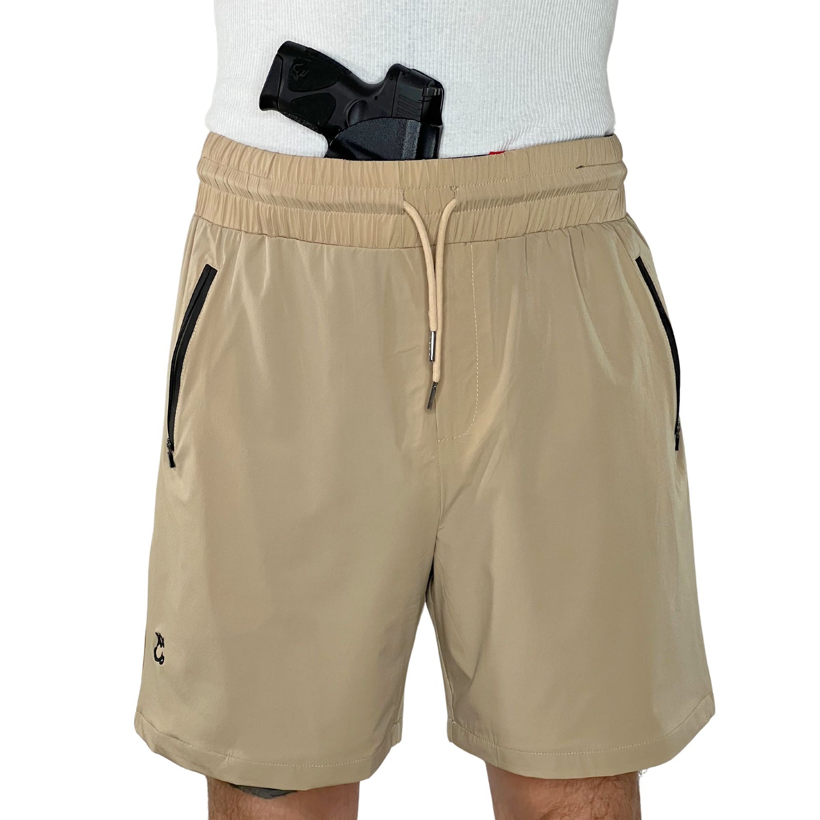 Concealed Carry Athletic Shorts - FDE