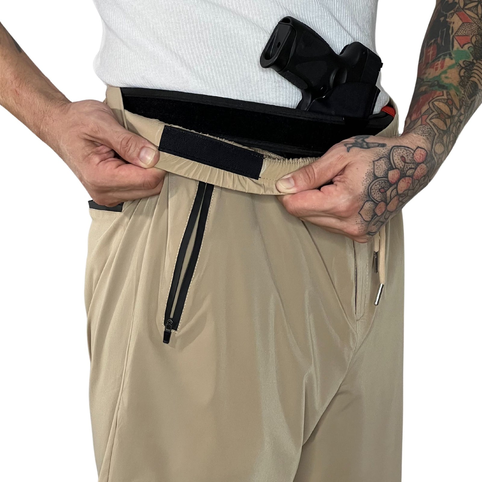 Concealed Carry Athletic Shorts - FDE