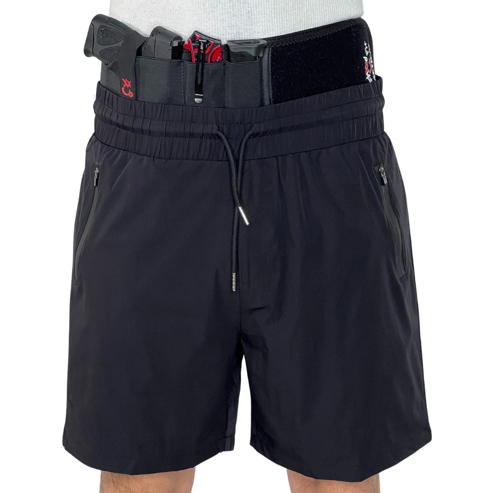 Concealed Carry Gym Shorts - Stealth Black