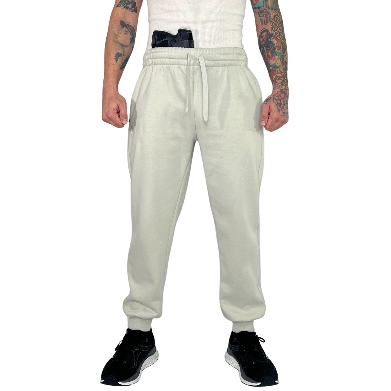 Unisex Concealed Carry Sweatpants Cool Gray