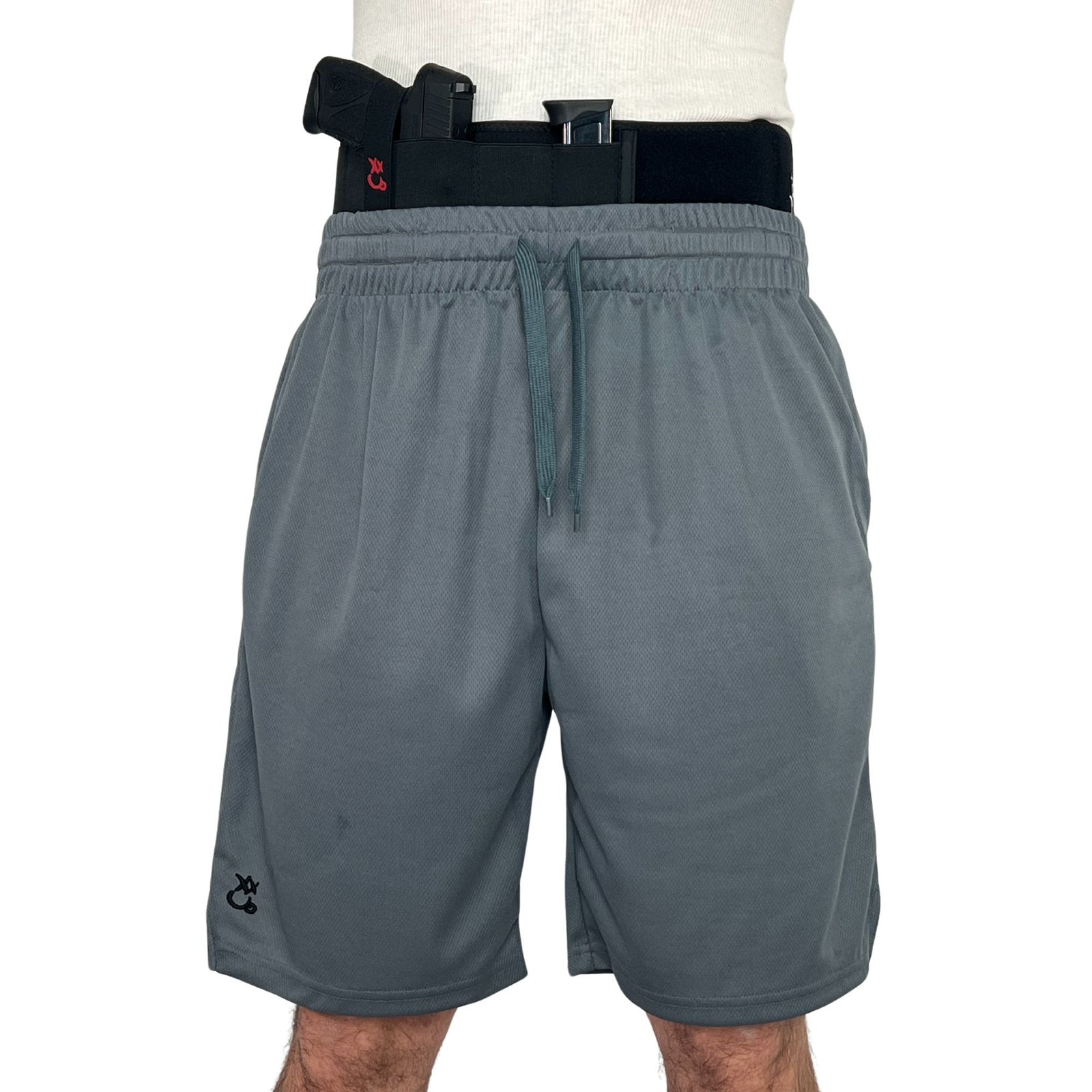 Concealed Carry Basketball Shorts - Gray