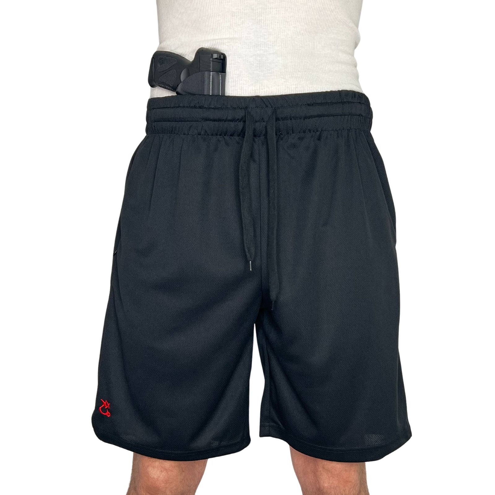 Concealed Carry Basketball Shorts - Black