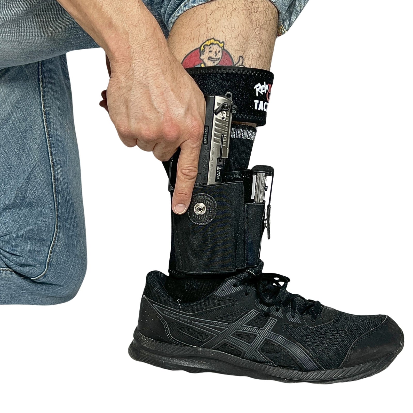 Ankle Holster with Mag Carrier and Calf Strap