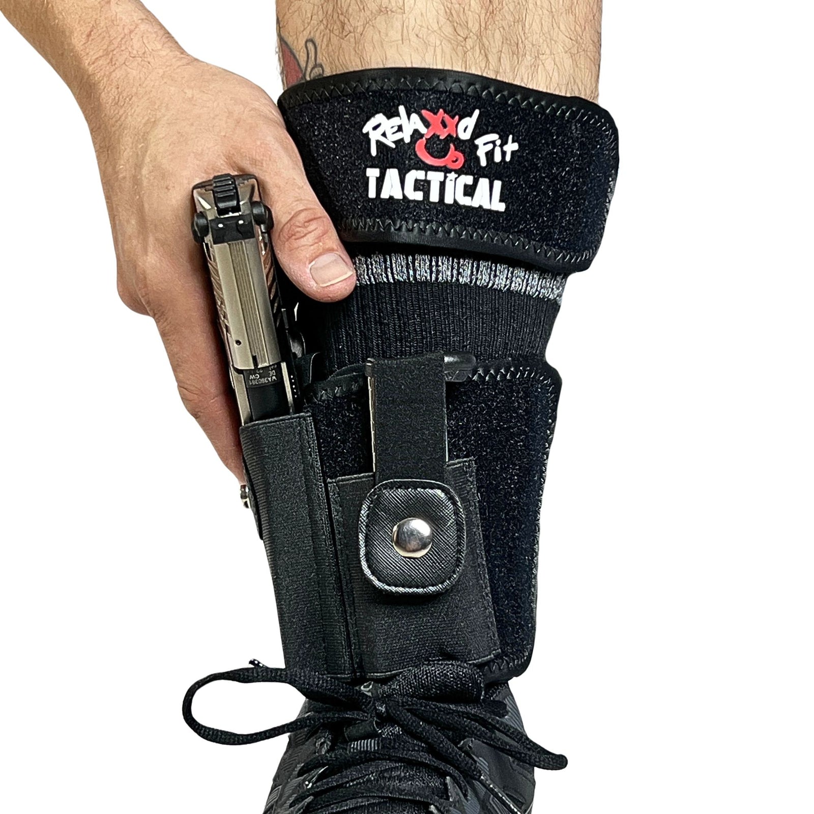 Ankle Holster with Mag Carrier and Calf Strap